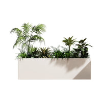 Outdoor Stainless Steel Planter Box Combination Iron Art Flower Pot Mobile Fence Garden Flower Trough