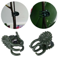 Orchid Stem Clips Plant Support Vine Plastic Clips Flower Growth Upright Branch Clamps Garden Plant Support Clips