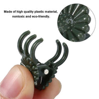 Orchid Stem Clips Plant Support Vine Plastic Clips Flower Growth Upright Branch Clamps Garden Plant Support Clips