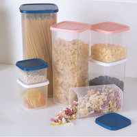 Transparent Food Grade PP Easy Open Airtight Moisture-Proof Storage Container Set Multi-Specification Stackable Kitchen Organizer