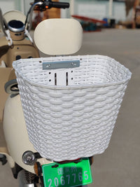 Electric Scooter Rear Basket with Lid - Large Capacity Storage for Motorcycles and Bicycles