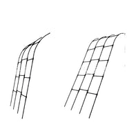 Half Arch Rose Climbing Trellis Pergola for Villa Courtyard Balcony Garden Plants, No-Drill Adjustable Grapevine Support