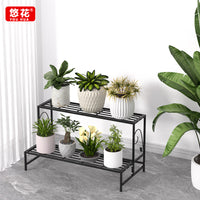 Multi-Tier Metal Plant Stand for Indoor Outdoor Balcony Garden - Ladder Shelf for Potted Plants and Succulents