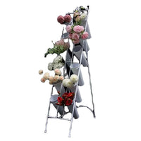 Multi-tier Iron Art Flower Stand for Flower Shop Display and Outdoor Balcony Plant Pot Holder
