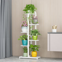 Multi-Tier Metal Plant Stand for Indoor and Balcony, Iron Art Flower Pot Holder for Living Room Green Radish Plants