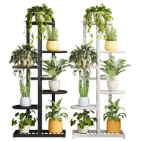 Multi-Tier Metal Plant Stand for Indoor and Balcony, Iron Art Flower Pot Holder for Living Room Green Radish Plants
