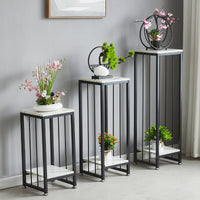 Multi-Layer Indoor Plant Stand for Living Room Balcony, European Style Iron Art Floor-Standing Decorative Shelf