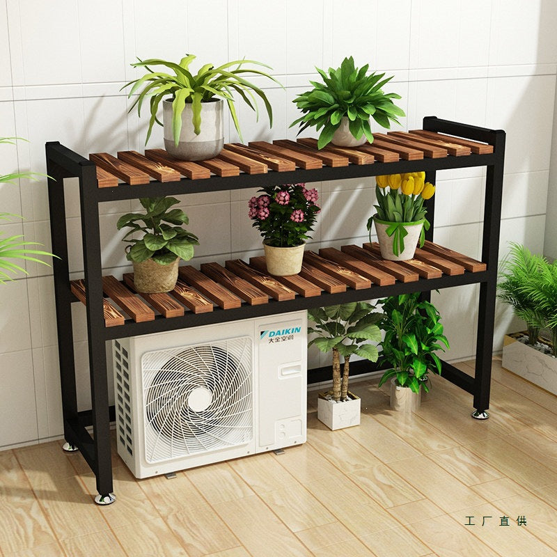 Multi-tier Iron Art Plant Stand for Indoor Living Room Balcony Flower Display Shelf