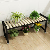 Multi-tier Iron Art Plant Stand for Indoor Living Room Balcony Flower Display Shelf