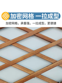 Treated Wood Trellis Wall-Mounted Rose Climbing Frame Balcony Vine Support Retractable Garden Grid Outdoor Bracket