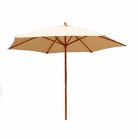 2.0m Patio Umbrella Balcony Umbrella UV Protection Sunshade UPF40+ Solid Wood Frame Outdoor Sun Umbrella