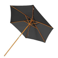 2.0m Patio Umbrella Balcony Umbrella UV Protection Sunshade UPF40+ Solid Wood Frame Outdoor Sun Umbrella