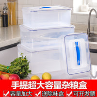 Rectangular Plastic Food Storage Containers with Lids - Airtight Refrigerator Organizer for Fruits, Meat, and Food - Food Grade