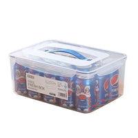 Rectangular Plastic Food Storage Containers with Lids - Airtight Refrigerator Organizer for Fruits, Meat, and Food - Food Grade