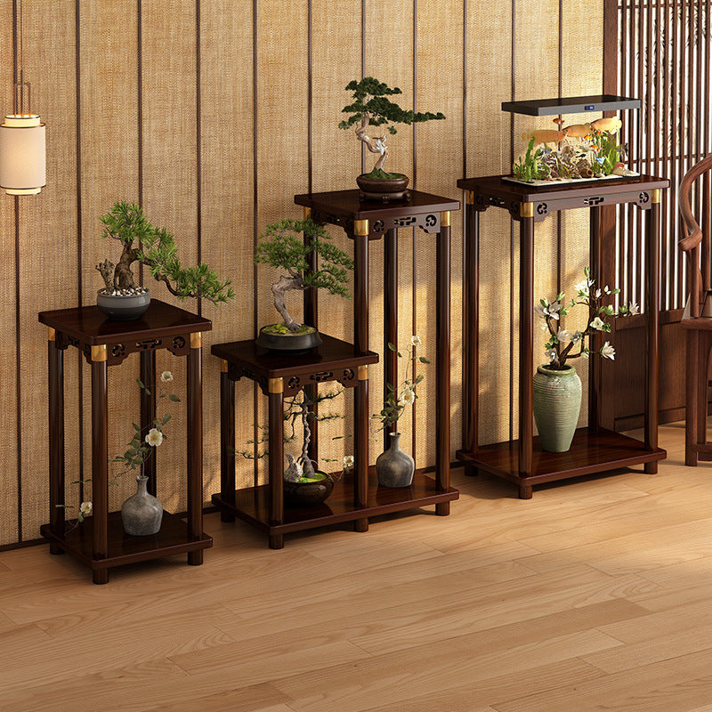 Multi-layer Movable Flower Stand Plant Display Shelf Balcony Indoor Floor-standing Pot Rack