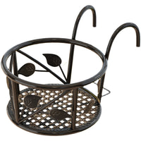 Simple Enlarged Thickened Balcony Railing Hanging Planter Rack for Potted Plants