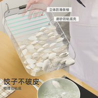 Dumpling Storage Container for Refrigerator Freezer, Food-Grade Noodle and Dumpling Fresh-Keeping Box with Lid