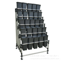 Multi-layer Mobile Flower Pot Stand with Wheels, Iron Art Plant Display Shelf for Balcony, Vegetable Growing Rack