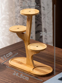 Multi-tier Foldable Indoor Balcony Plant Stand for Succulents and Orchids, Living Room Display Shelf, Non-Solid Wood