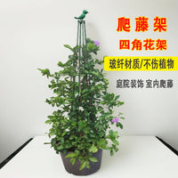 Clematis European Style Four-Corner Tower Plant Support Stand for Balcony Garden Pots Roses