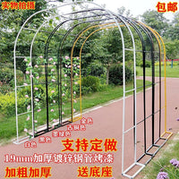 Easy Iron Arch Flower Stand Climbing Vine Support for Grapes Roses Wisteria Garden Trellis