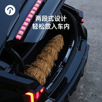 Outdoor Thatched Umbrella Simulation Straw Sunshade for Patio Beach Garden, Foldable UV Protection Parasol for Tea Ceremony