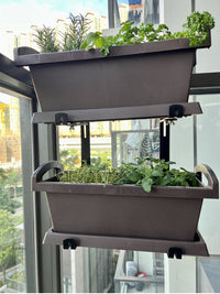 Adjustable Balcony Railing Hook Flower Pot Hanging Rack Outdoor Iron Art Plant Stand Window Sill Shelf