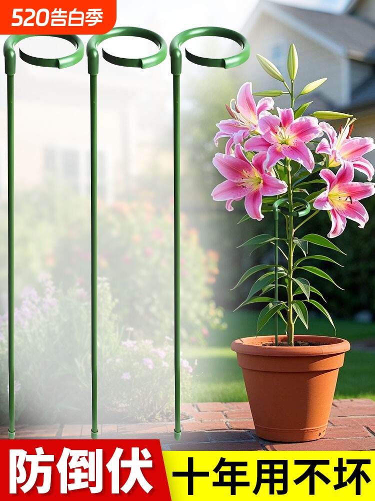 Plant Support Stakes for Monstera Deliciosa, Amaryllis, Lily, and Tomato Vines - Garden Trellis for Anti-Toppling and Climbing Plants