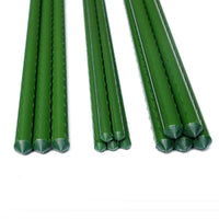 30-Pack Plastic-Coated Steel Plant Support Stakes for Climbing Vines, Garden Trellis for Grapes, Cucumbers, Beans, and Loofah