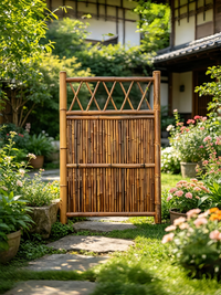 Outdoor Bamboo Fence Gate for Garden Patio Courtyard, Plant Climbing Trellis, Indoor Home Stay Partition