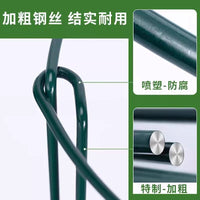 Plant Support Stakes for Potted Plants, Half-Round Metal Plant Cages for Flowers, Money Tree, Monstera, and Snake Plant