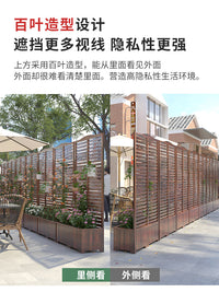 Outdoor Wood Fence Screen Partition Trellis Planter Box for Garden Patio Balcony Climbing Plants