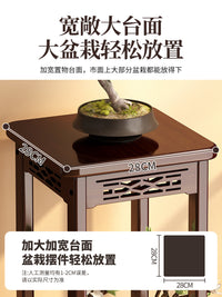 Multi-tier Solid Wood Plant Stand for Living Room Balcony Indoor Flower Pot Rack New Chinese Style Floor-standing Shelf