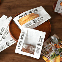 Windowed Toast Bread Bags Croissant European Bread Firewood Oven Bread Bags Bakery Food Packaging Bag Bagel Biscuit Kraft Paper Bag