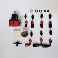 AN6 Universal Fuel Pressure Regulator Racing Enhancer Kit Adjustable Valve