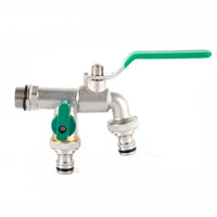 Outdoor Garden Yard Anti-freeze Faucet 1-in-2-out Washing Machine All-copper Dual-use Tap