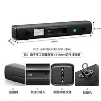 50W High Power Stereo Desktop Bluetooth Speaker for PC with Remote Control, Wall Mountable