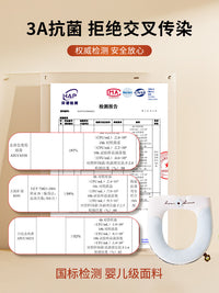 Toilet Seat Cover Four Seasons Universal Washable 2026 New Antibacterial Pure Cotton Zipper Type Household Toilet Cushion