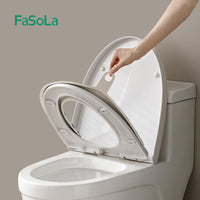 FaSoLa Waterproof Toilet Seat Cushion for All Seasons - U-shaped Home Toilet Pad with Adhesive Backing