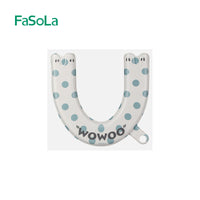 FaSoLa Waterproof Toilet Seat Cushion for All Seasons - U-shaped Home Toilet Pad with Adhesive Backing