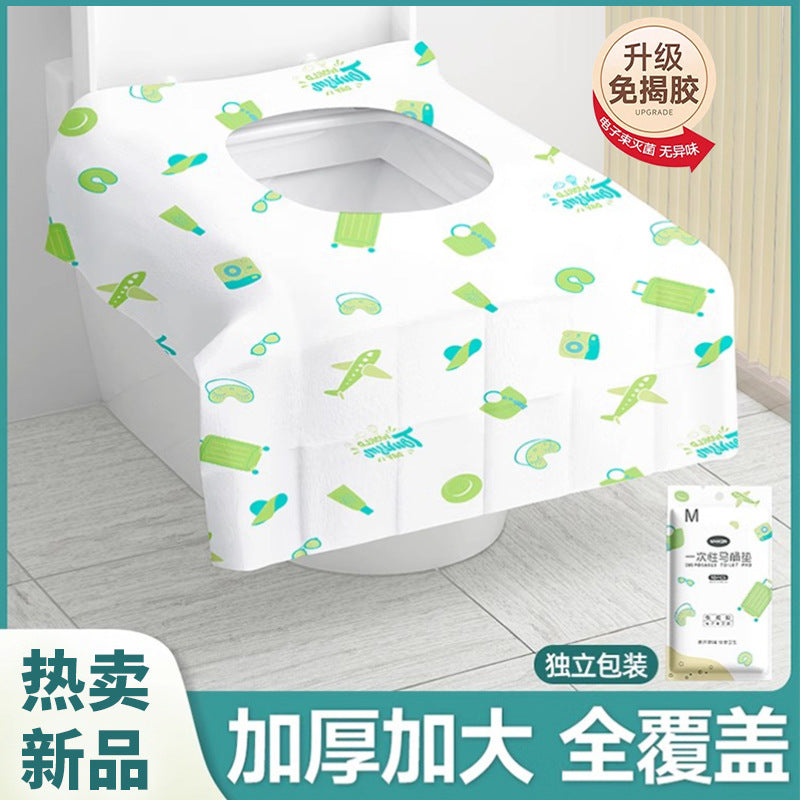 Disposable Toilet Seat Covers for Travel and Hotel Use, Individually Wrapped, Hygienic Pads for Pregnant Women