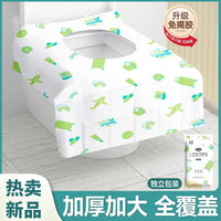 Disposable Toilet Seat Covers for Travel and Hotel Use, Individually Wrapped, Hygienic Pads for Pregnant Women