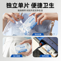 Toilet Seat Cleaning Wipes - Disposable Disinfecting Wet Wipes for Bathroom Hygiene - 100 Count