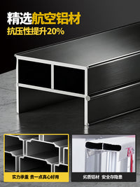 Magnesium Alloy A-Frame Ladder for Home and Engineering Use, Thickened Folding Step Ladder for High-Altitude Operations