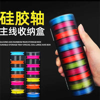 Silicone Fishing Line Spool Storage Box with Multiple Spools for Main and Sub-Lines