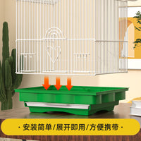 Small Household Bird Cage for Parrots, Budgies, Finches, and Ornamental Birds - Metal Villa Bird Nest