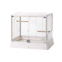 Dayang B6047SS Large Panoramic Glass Bird Cage High Transparency Home Parrot Cage for Budgies and Peonies