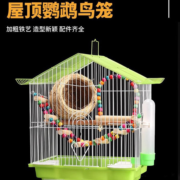 Small Parrot Bird Cage Luxury Breeding Cage Pet Supplies (Random Color)