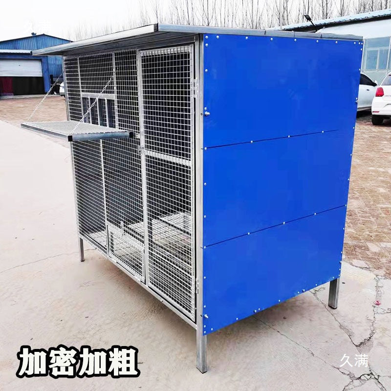 Galvanized Pigeon Cage Assembly Pigeon Loft Breeding Racing Pigeon Chicken Rabbit Cage Indoor Outdoor Rooftop Universal