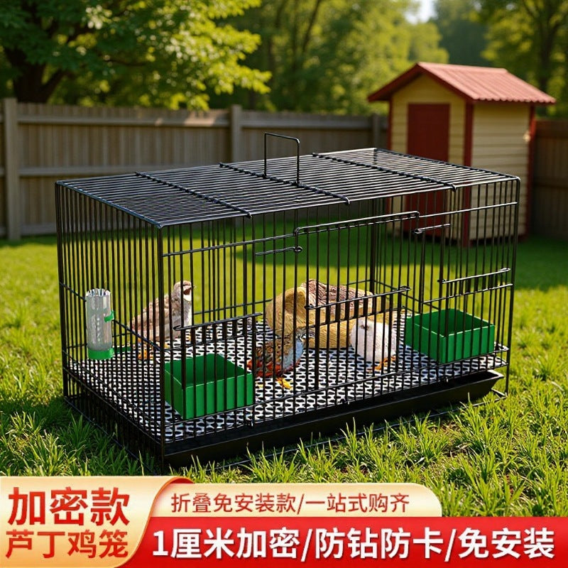 Quail Cage Large Encrypted Chick Cage for Rutin Chicken, Call Duck, and Small Yellow Duck, Indoor Home Use